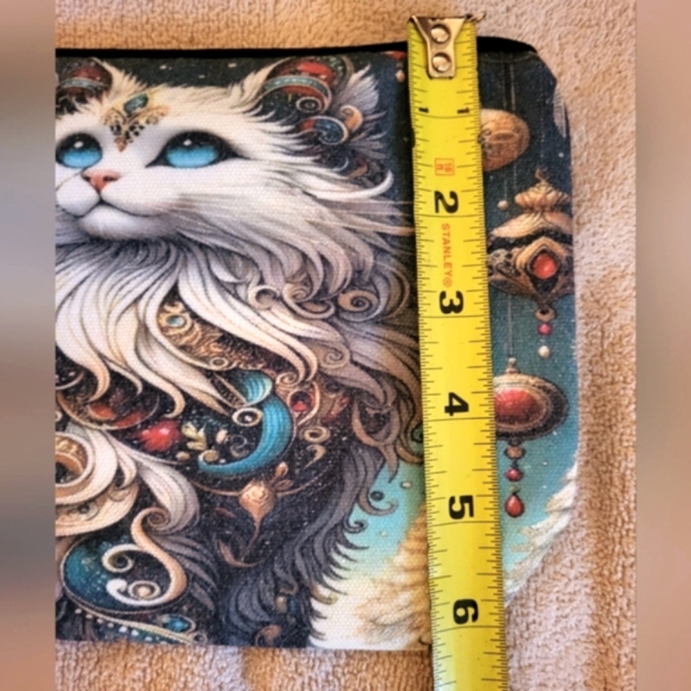 Bohemian Cat‎ Canvas Makeup Bag - NEW - Picture 7 of 9